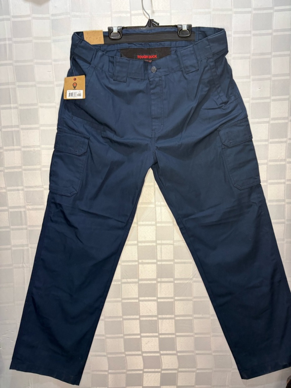 Tough Duck Navy Men's Cargo Pants - ripstop material